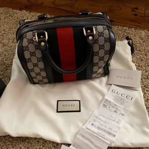 Vintage Web Original GG boston bag